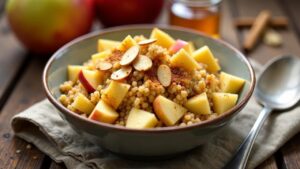 Quinoa-Apfel-Frühstücksbowl