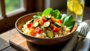 Quinoa Bowl mit Gemüse