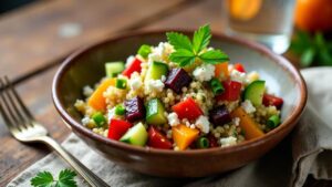 Quinoa Salat mit Rote Beete