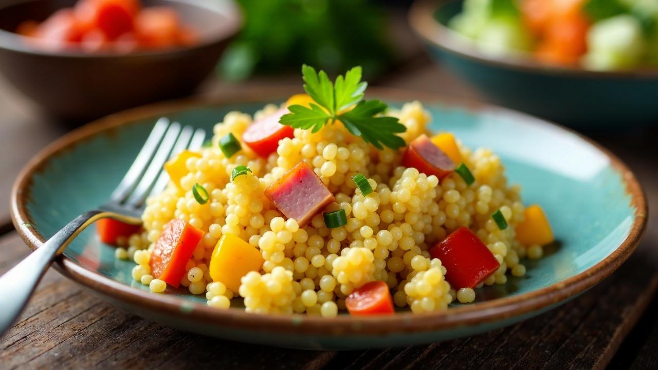 Quinua Atamalada: Quinoa mit Schinken