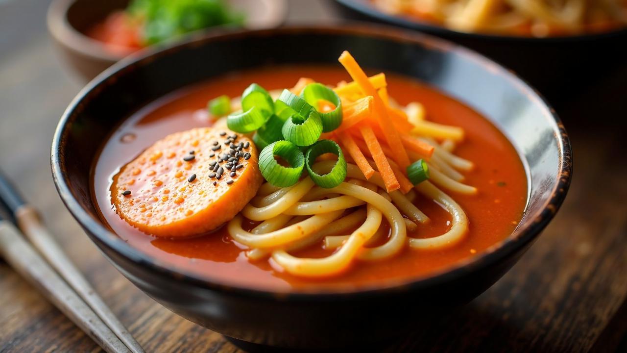 Rabokki (Ramen mit Tteokbokki)