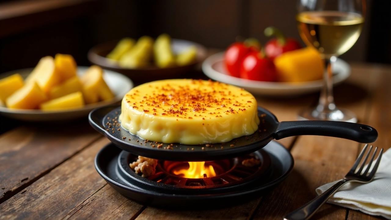 Raclette Graubünden - Geschmolzener Käse auf Bündner Art