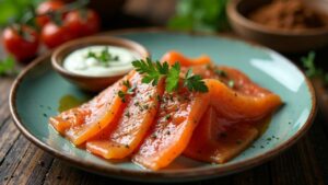 Rauchfisch mit Pfeffer-Skyr Dip