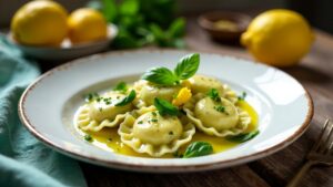 Ravioles Limousin - Ravioli in Zitronenwein-Pesto