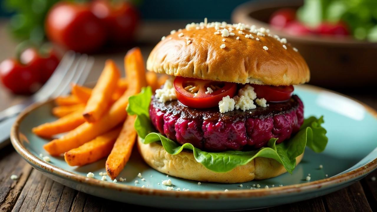 Rüben-Burger mit Feta