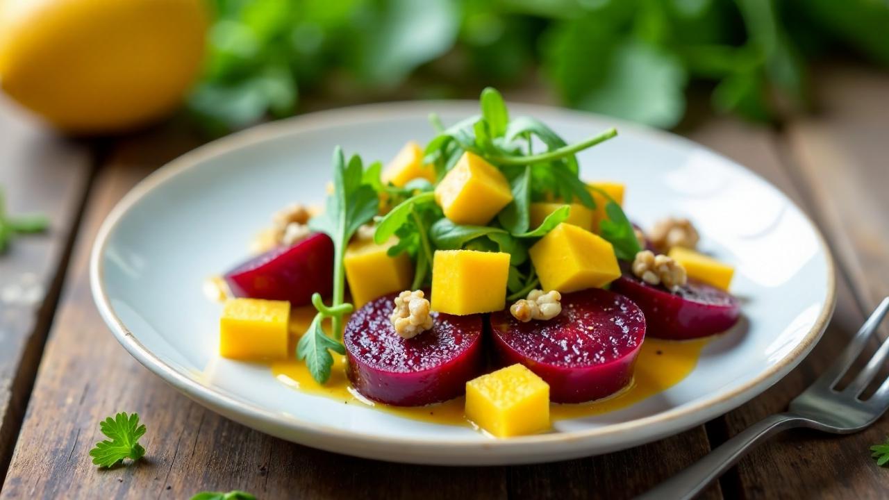 Rübensalat mit Mangodressing