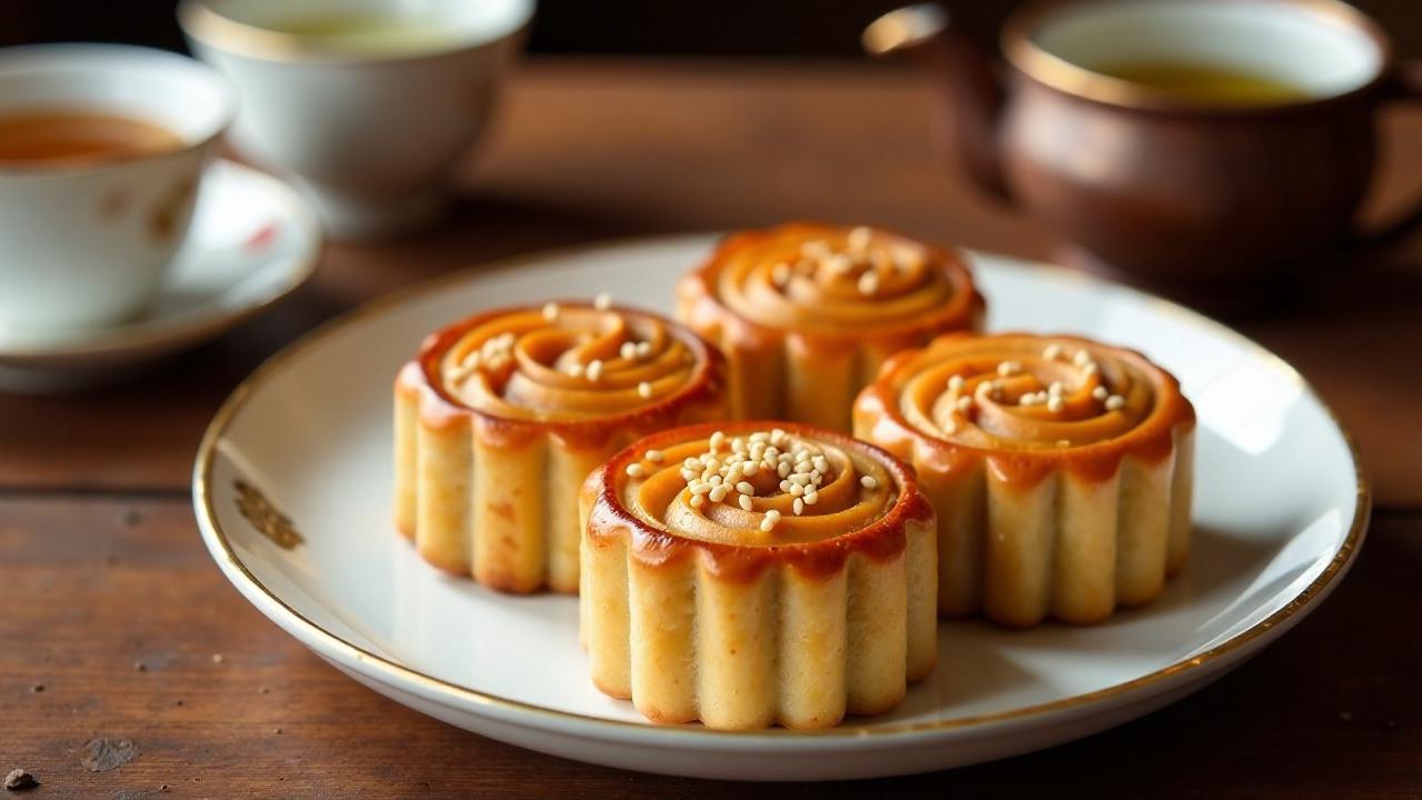 Red Bean Mooncakes