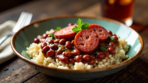 Red Beans and Rice with Smoked Sausage