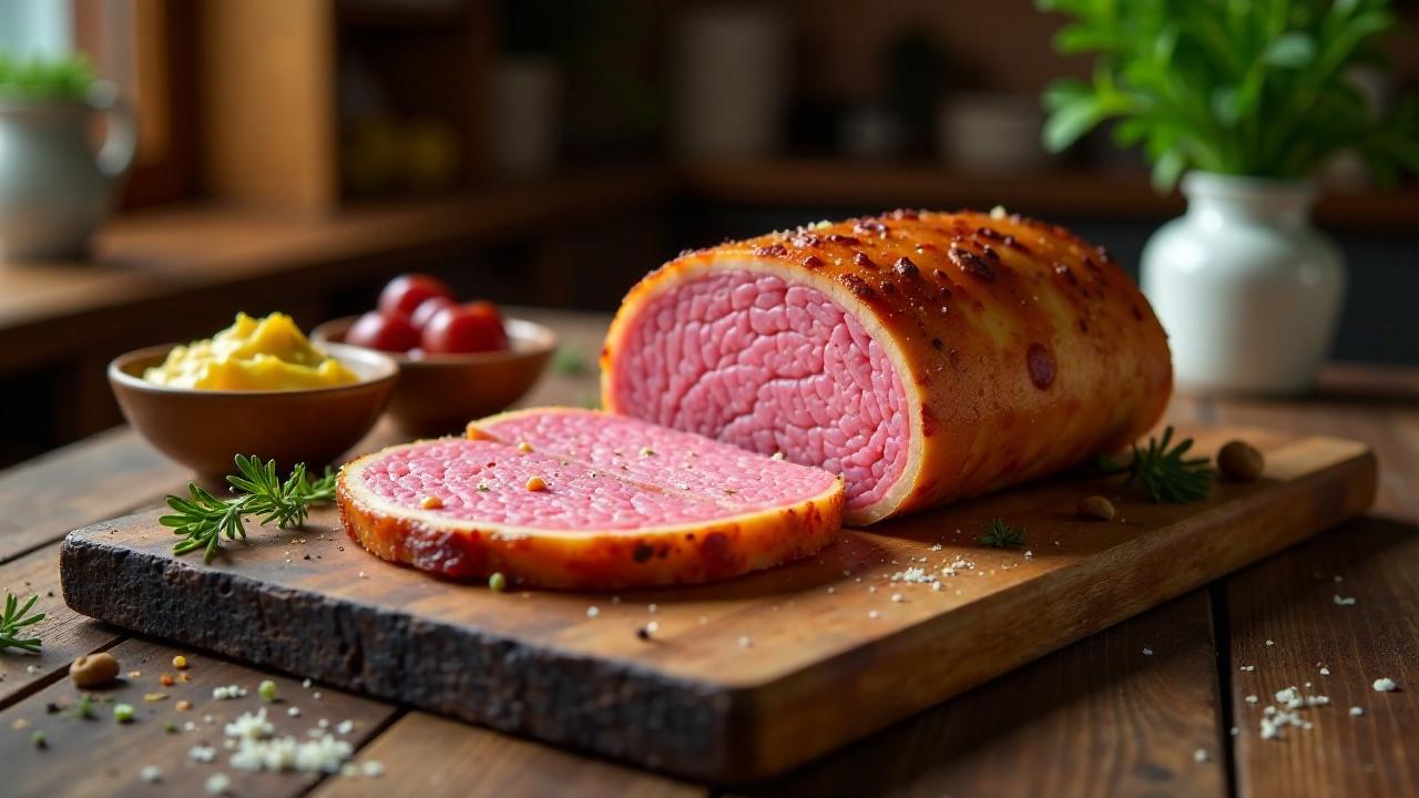 Rehrücken-Leberkäse: Wild und deftig