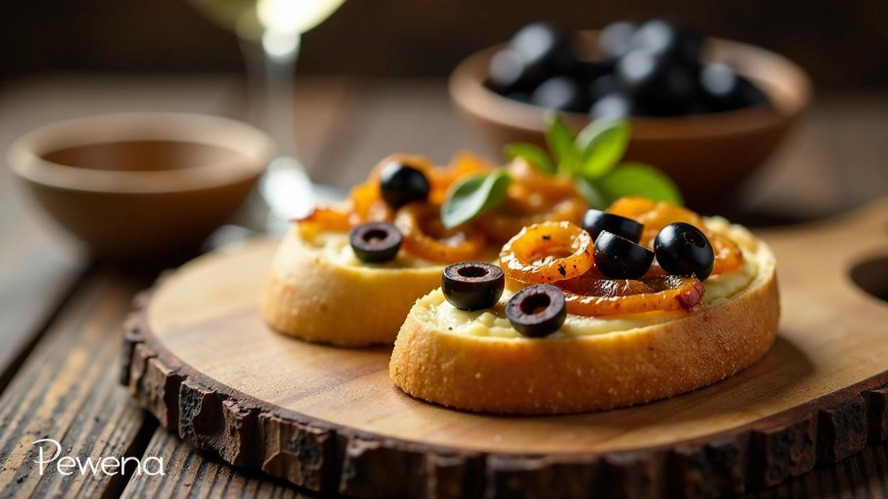 Rewena Bread Pissaladière: Zwiebelkuchen auf Brot