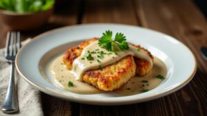 Rezne na Šampiňónoch (Schnitzel mit Champignons)