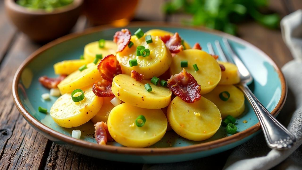 Rheinischer Kartoffelsalat mit Speck