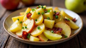 Rheinischer Kartoffelsalat mit Speck und Apfel