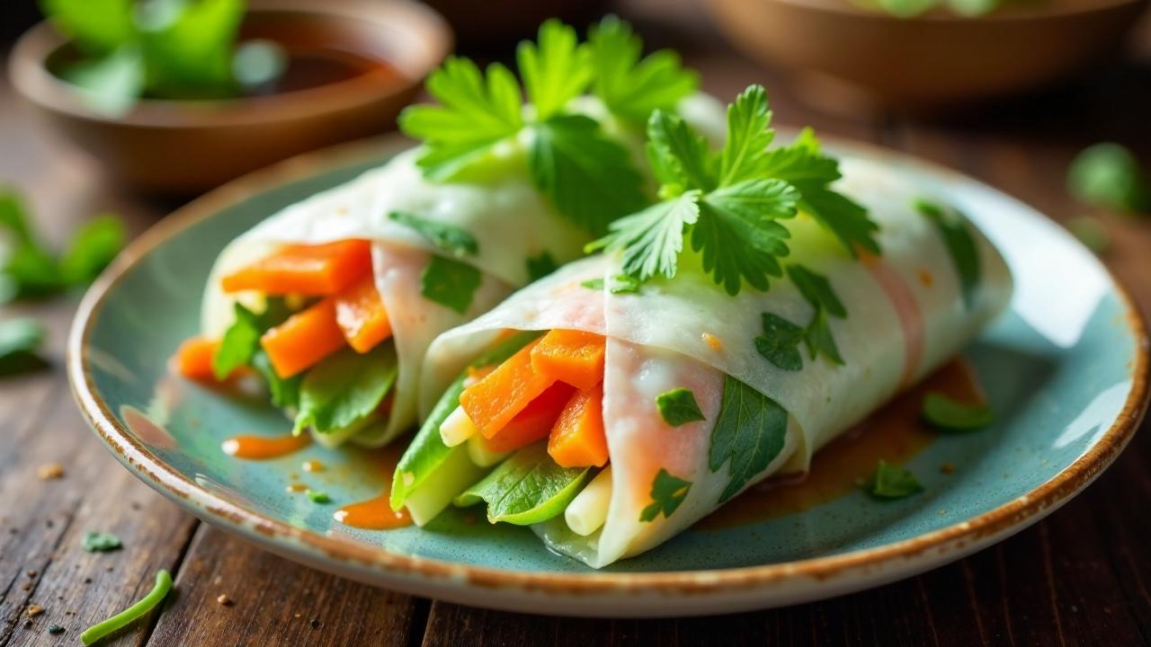 Rice Paper Rolls – Glasnudel-Frühlingsrollen