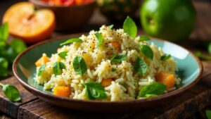 Rice and Callaloo