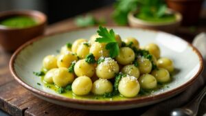 Ricotta-Gnocchi mit Petersilienpesto