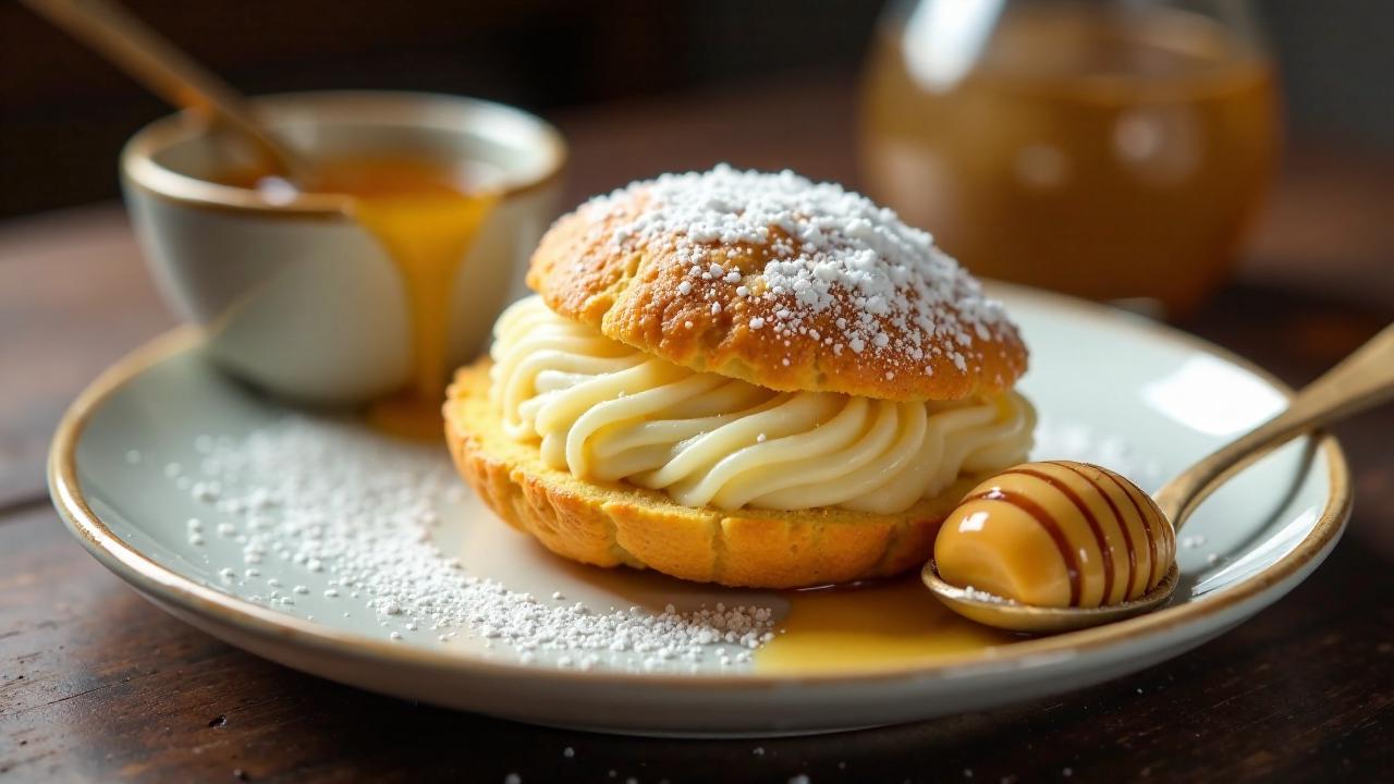 Ricotta-Honig-Madeleines