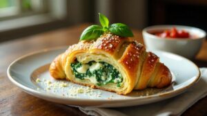 Ricotta-Spinat-Croissants