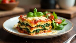 Ricotta-Spinat-Lasagne