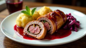 Rinderrouladen mit Cranberry-Senf