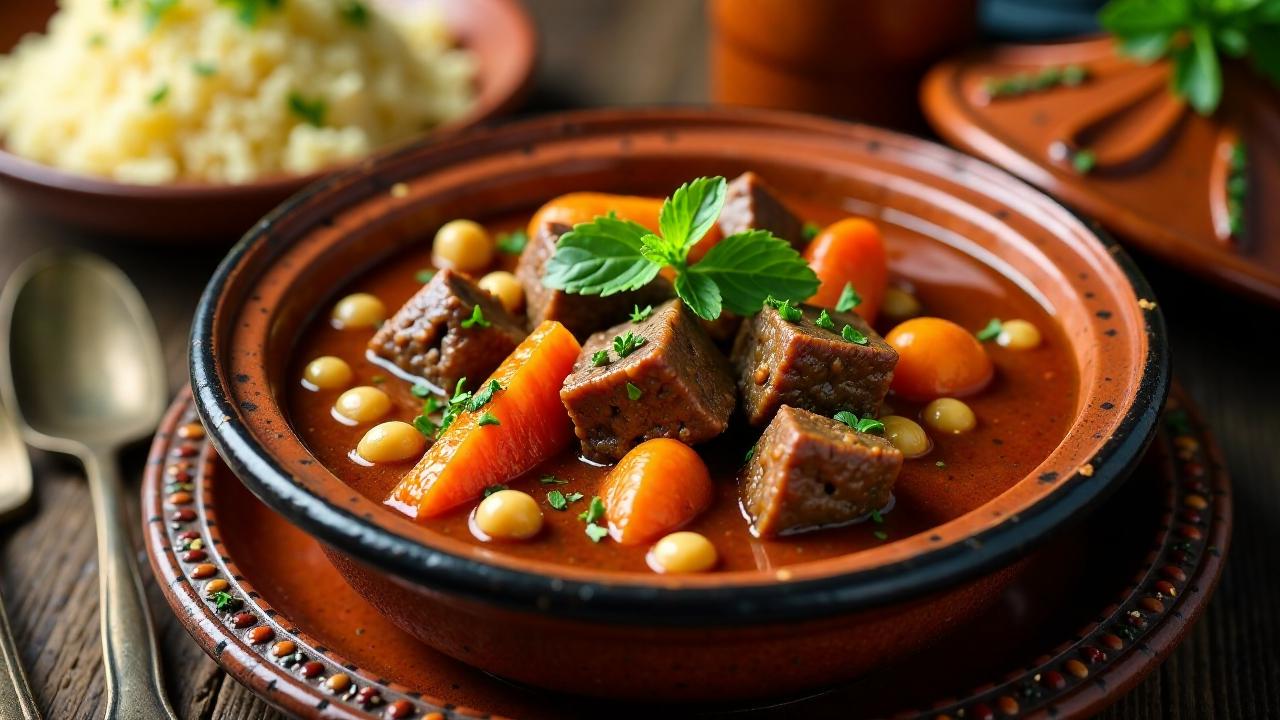 Rindfleisch-Tajine