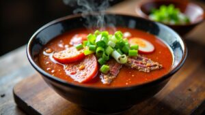 Rindfleischsuppe mit Radieschen - Yukgaejang