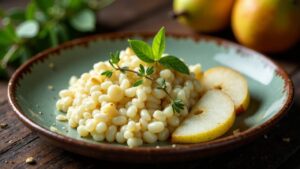 Risotto mit Birnen und Gorgonzola