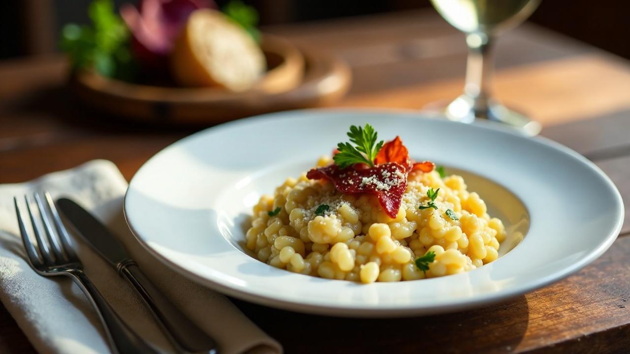 Risotto mit Radicchio und Speck