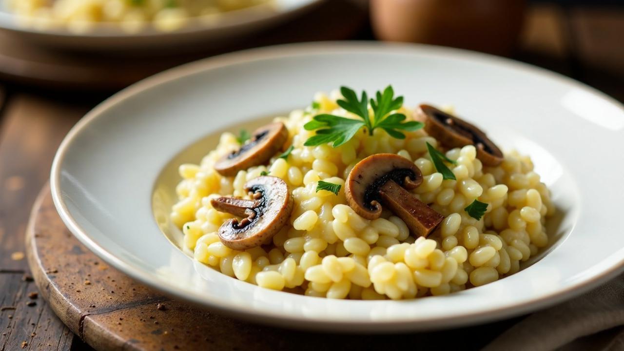 Risotto mit Steinpilzen und Trüffelöl