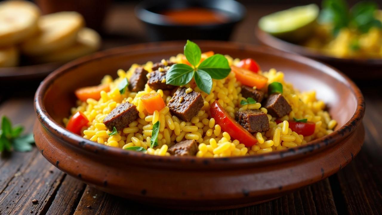 Riz Gras – Fettiger Reis mit Fleisch