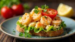 Räksmörgås (Shrimps-Sandwich)