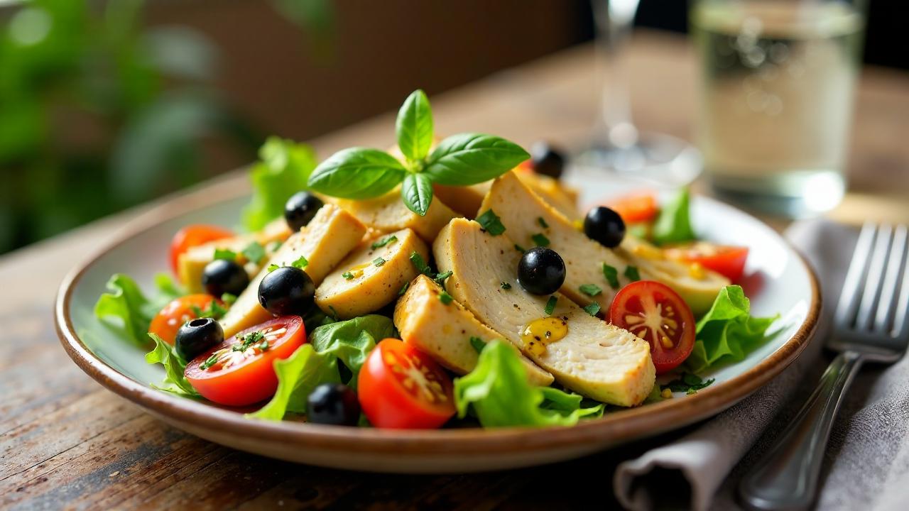 Römischer Oliven-Geflügelsalat