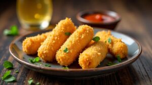 Rántott Mozzarella – Fried Mozzarella Sticks