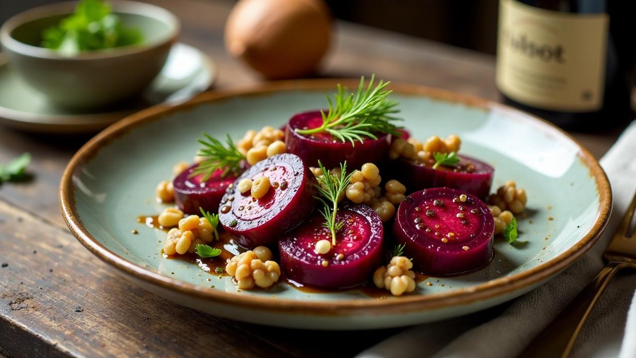 Roasted Beetroot Salad with Walnut Dressing (אמורים לקרוא של Salad Roasted - תוכלו להוסיף להמשך)