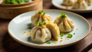 Roasted Garlic Chicken Xiaolongbao