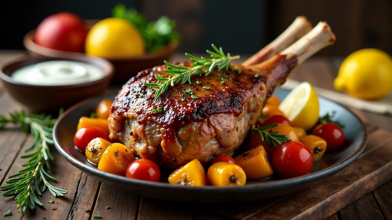 Roasted Leg of Lamb with Armenian Spices