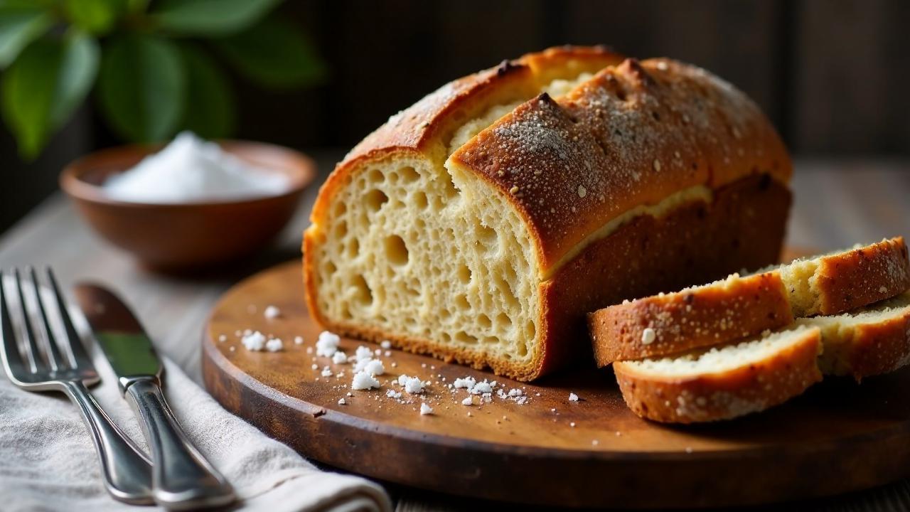 Roggenbrot mit grobem Salz