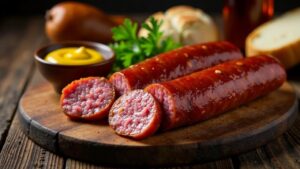 Rookworst (geräucherte Wurst)