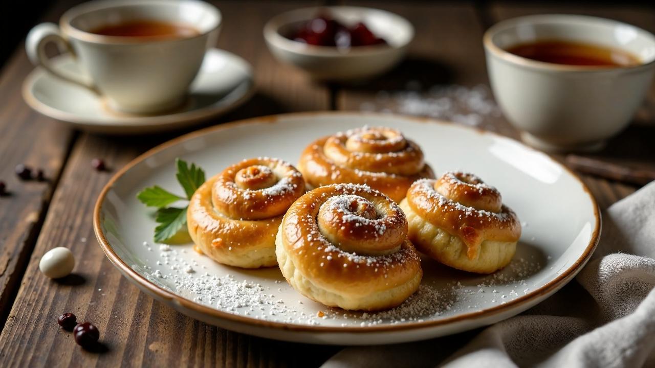 Rosinenschnecken aus Hefeteig