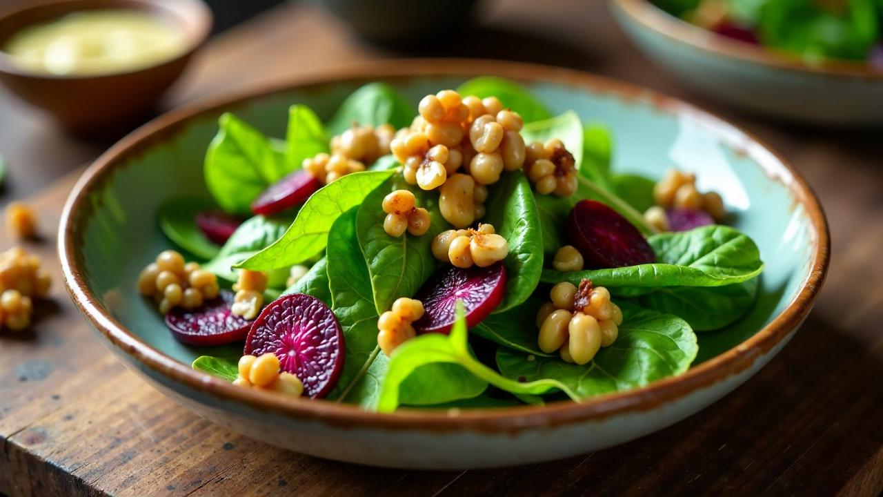 Rote-Bete-Blatt-Salat