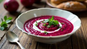 Rote-Datteln-Reissuppe