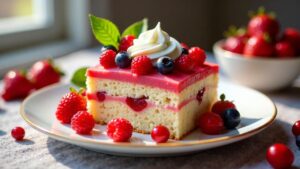 Rote Früchte Biskuitkuchen