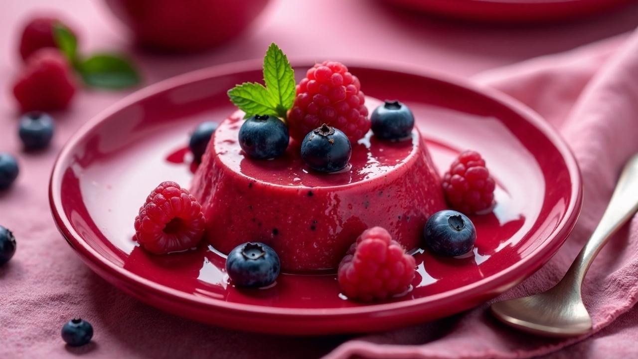 Rote Grütze mit bayerischen Beeren