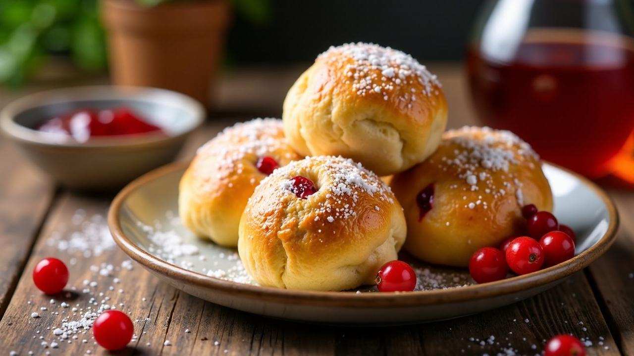 Rote Johannisbeer-Milchbrötchen