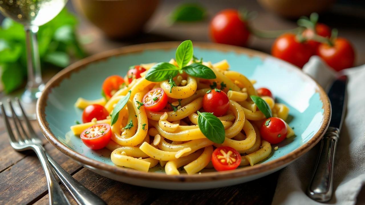 Rotes-Pesto-Nudelsalat mit Rucola