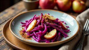 Rotkohl mit Äpfeln und Zimt