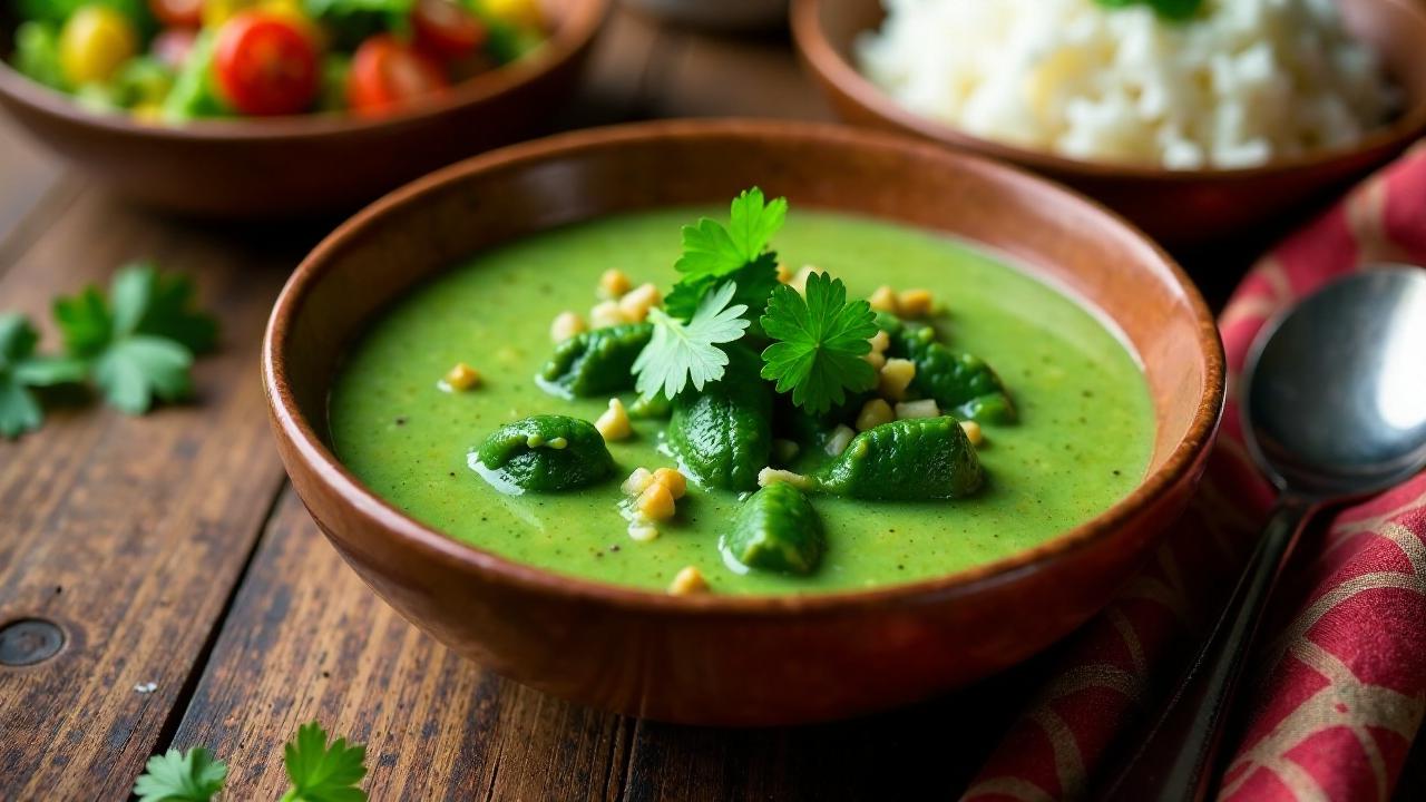 Rourou (Taro-Blatt-Curry mit Kokosmilch)