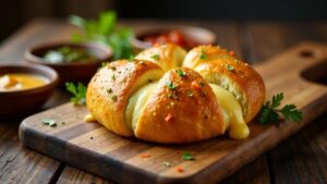 Röstzwiebel-Cheddar-Brötchen: Herzhaft