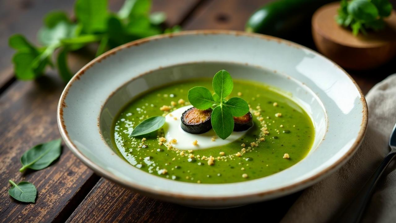 Rucola-Auberginen-Suppe