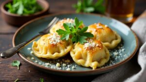 Rucola-Parmesan-Maultaschen